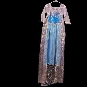 Disney Frozen costume dress with long train